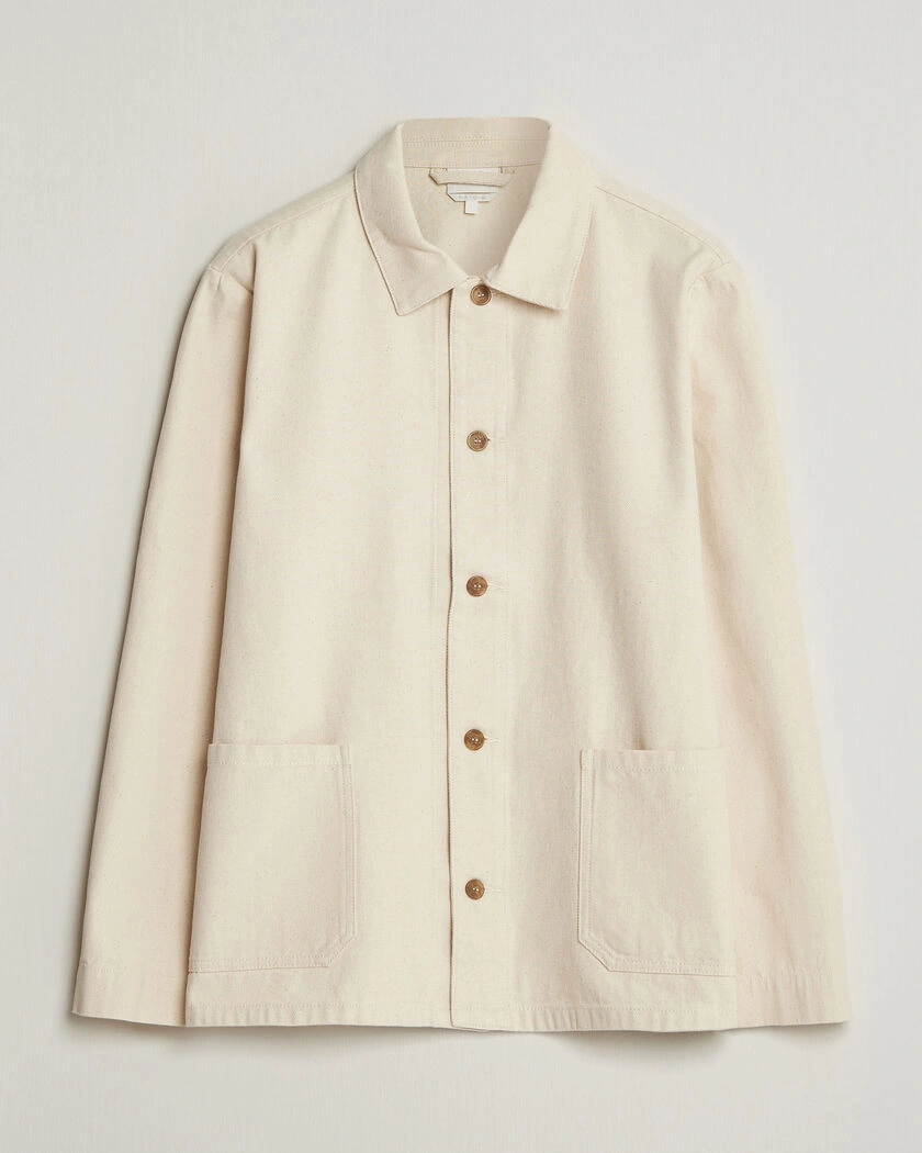 A.P.C. Kerlouan Denim Overshirt Ecru – Beige