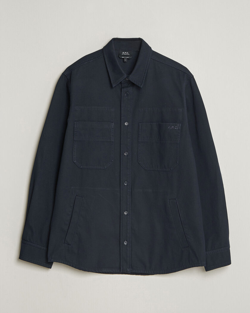 A.P.C. Noah Cotton Overshirt Dark Navy – Sininen
