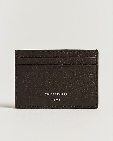Tiger of Sweden Wharf Leather Card Holder Dark Brown – Ruskea
