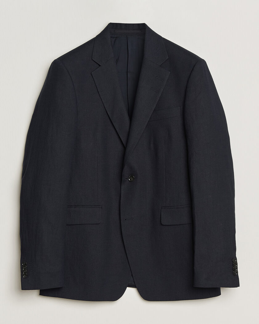 Tiger of Sweden Justin Linen Suit Blazer Midnight Blue – Sininen