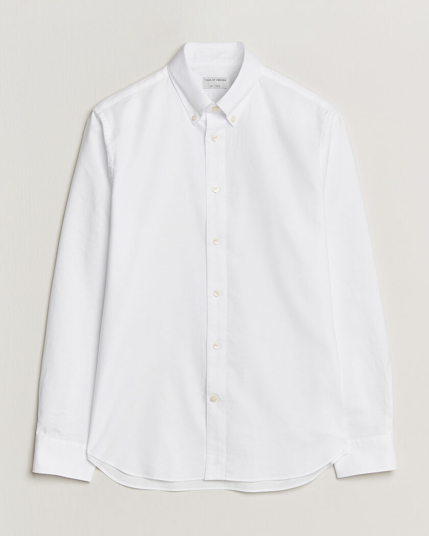 Tiger of Sweden Bjorn Oxford Shirt Pure White – Valkoinen