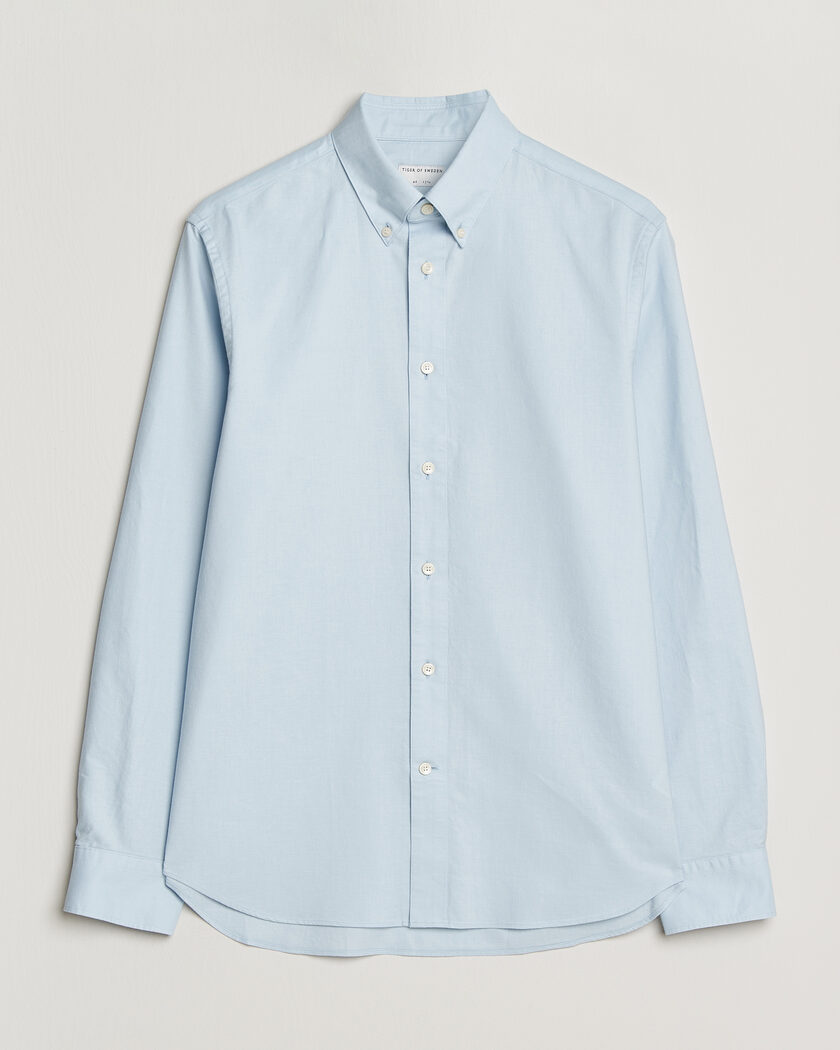 Tiger of Sweden Bjorn Oxford Shirt Light Blue – Sininen