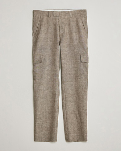 Tiger of Sweden Mend Wool/Linen Cargo Trousers Sawgrass Brown – Ruskea
