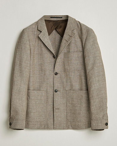 Tiger of Sweden Harrison Wool/Linen Blazer Sawgrass Brown – Ruskea