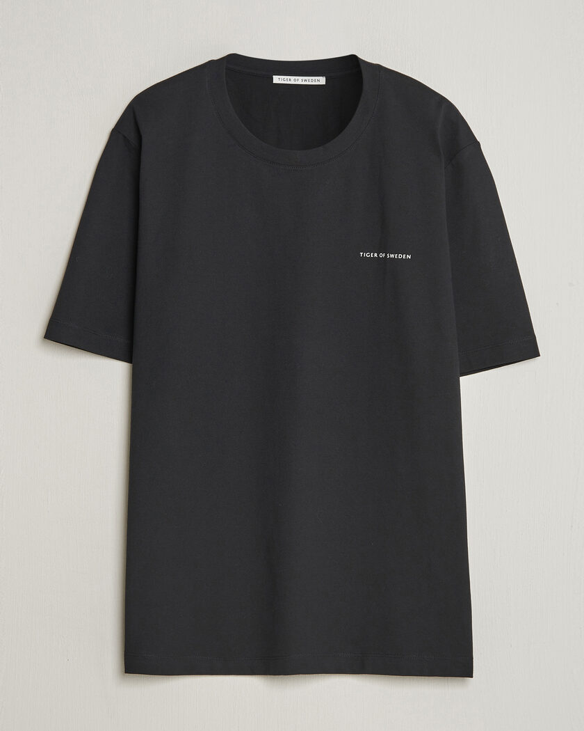 Tiger of Sweden Pro Cotton Logo T-Shirt Black – Musta