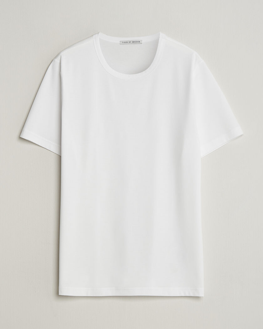 Tiger of Sweden Olaf Mercerized Cotton T-Shirt Pure White – Valkoinen
