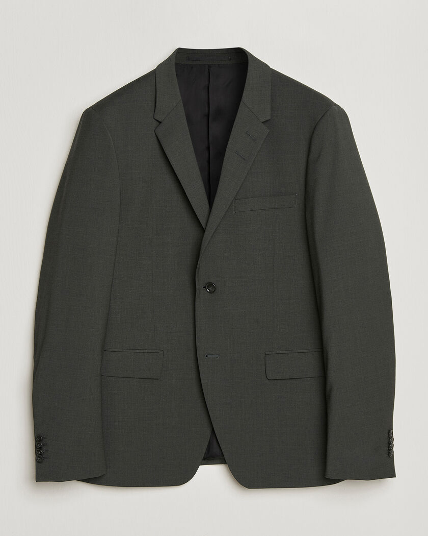 Tiger of Sweden Jamie Wool Travel Suit Blazer Olive Extreme – Vihreä