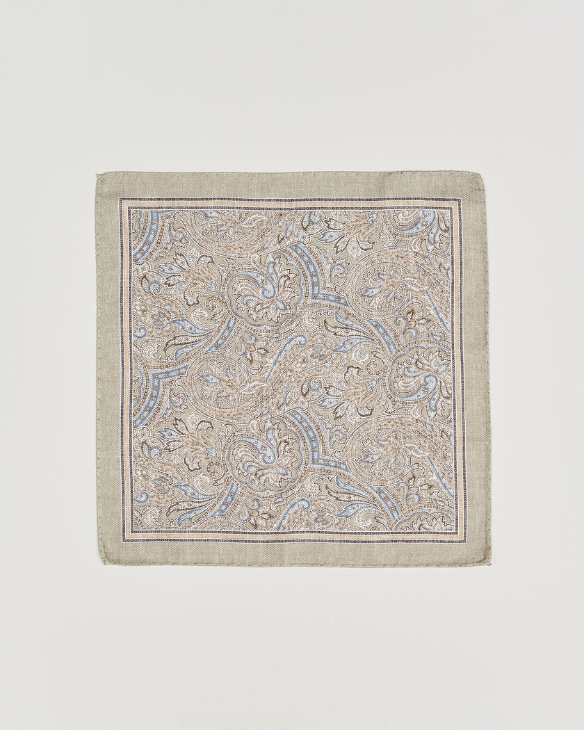 Amanda Christensen Silk Shappe Double Faced Pocket Square Green – Vihreä