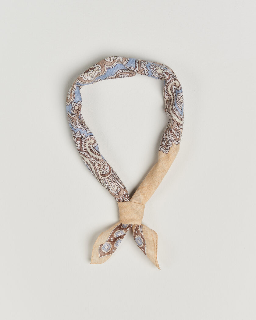 Amanda Christensen Cotton Voilé Large Paisley Bandana Yellow – Keltainen