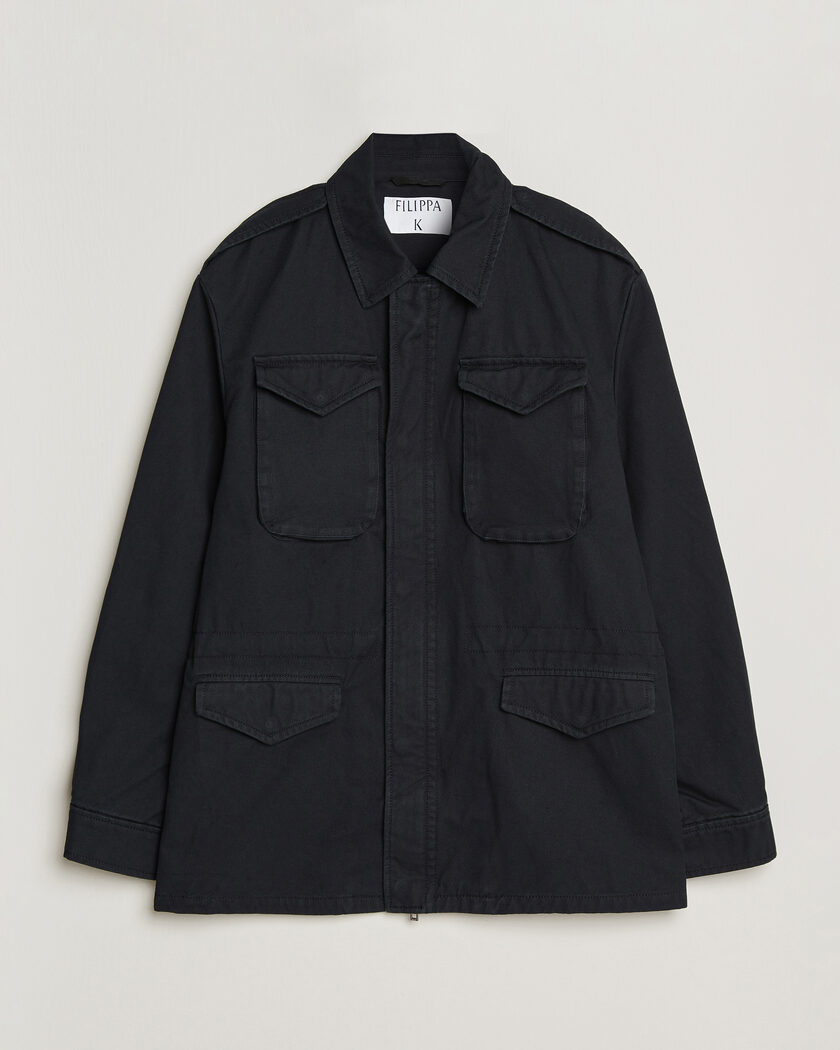 Filippa K Cotton Field Jacket Black – Musta