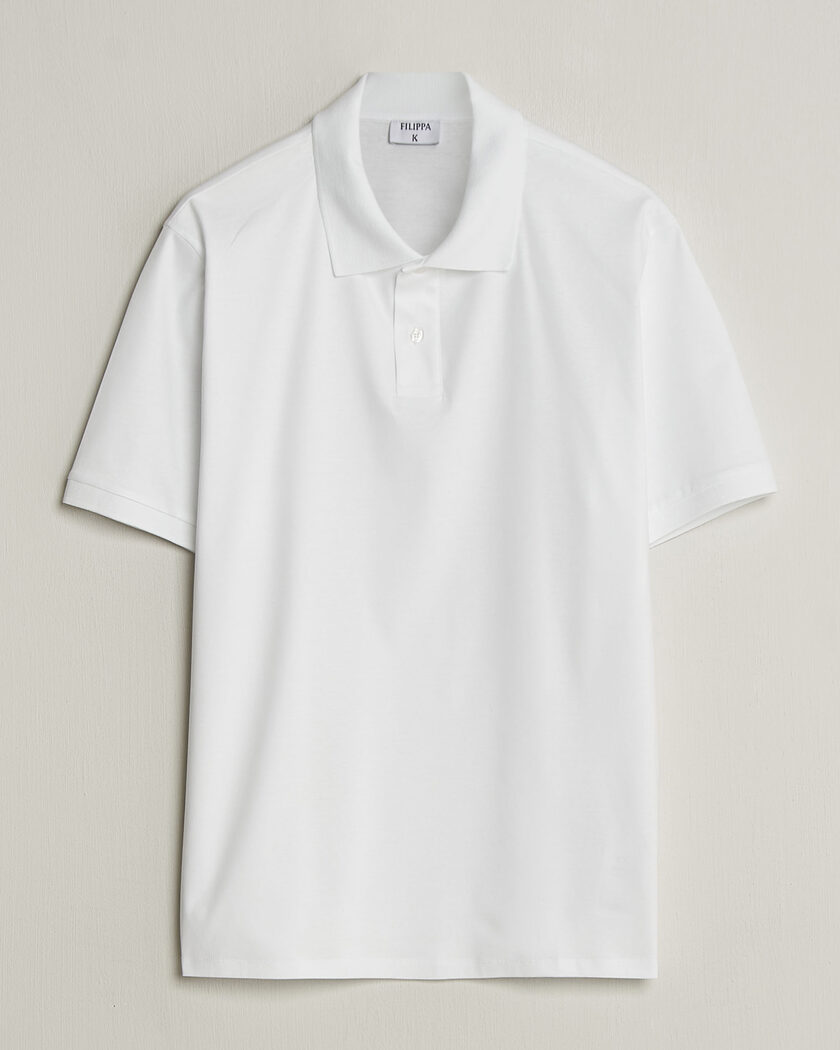 Filippa K Technical Cotton Polo White – Valkoinen