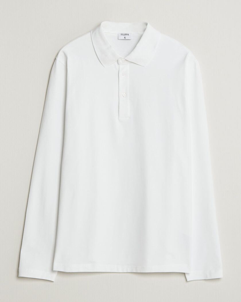Filippa K Luke Stretch Polo Shirt White – Valkoinen
