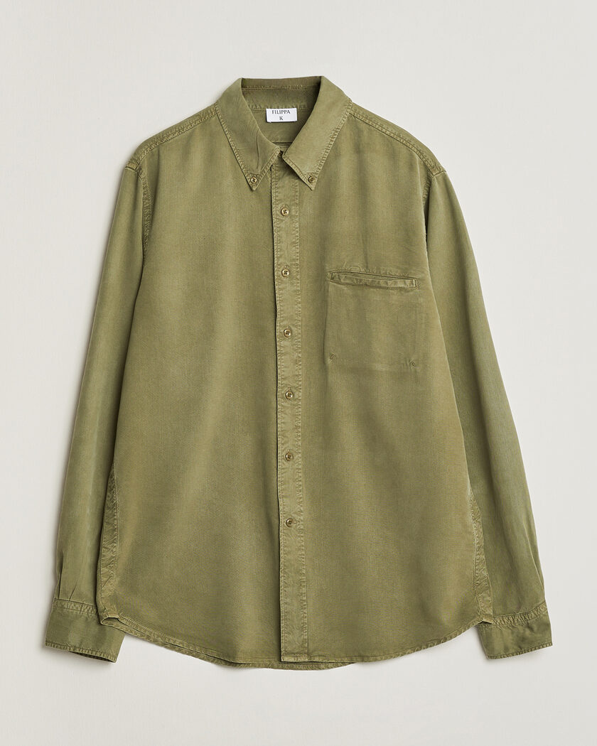 Filippa K Zack Lyocell Shirt Laurel Green – Vihreä