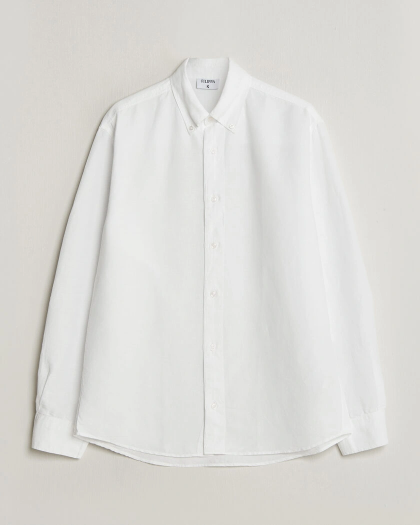 Filippa K Relaxed Cotton/Linen Shirt White – Valkoinen