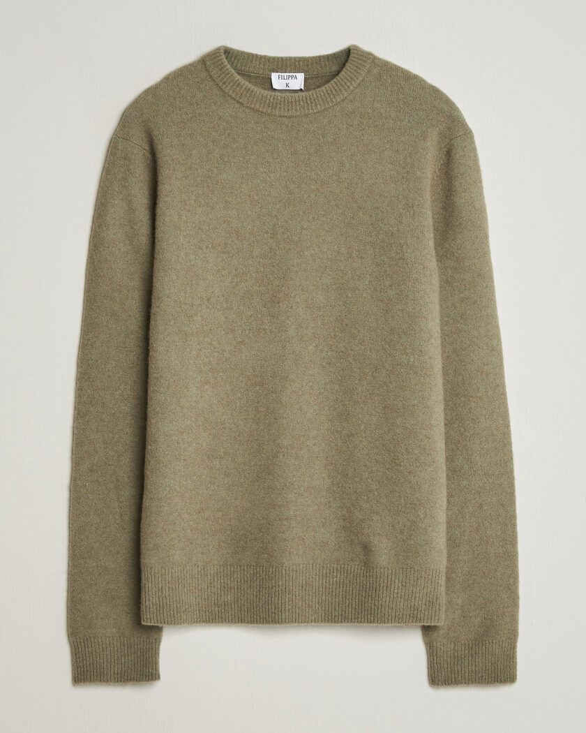 Filippa K Yak Knitted Sweater Light Green – Vihreä