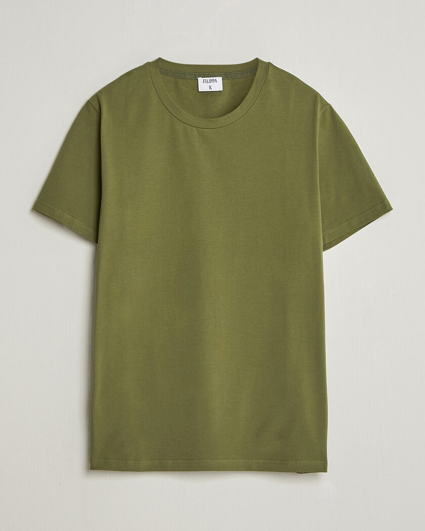 Filippa K Soft Lycra T-Shirt Laurel Green – Vihreä