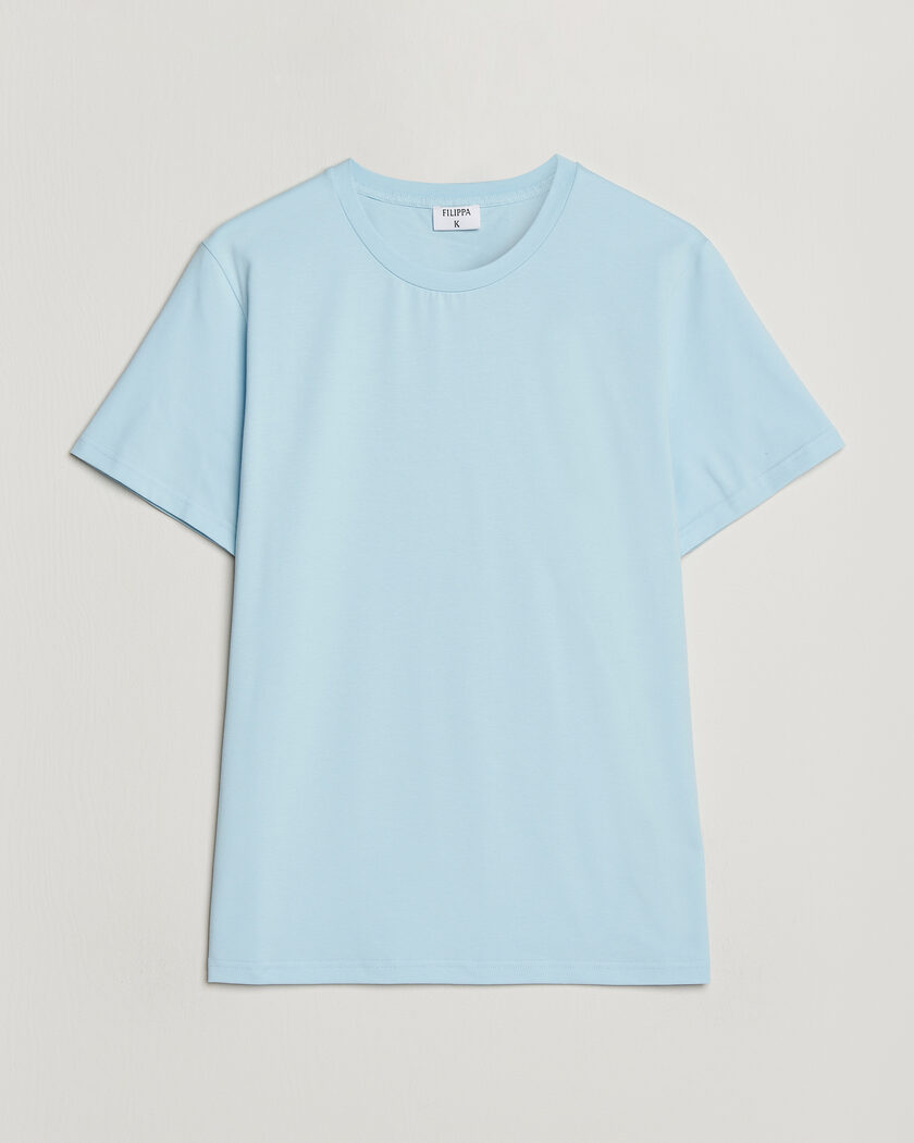 Filippa K Soft Lycra T-Shirt Frost Blue – Sininen