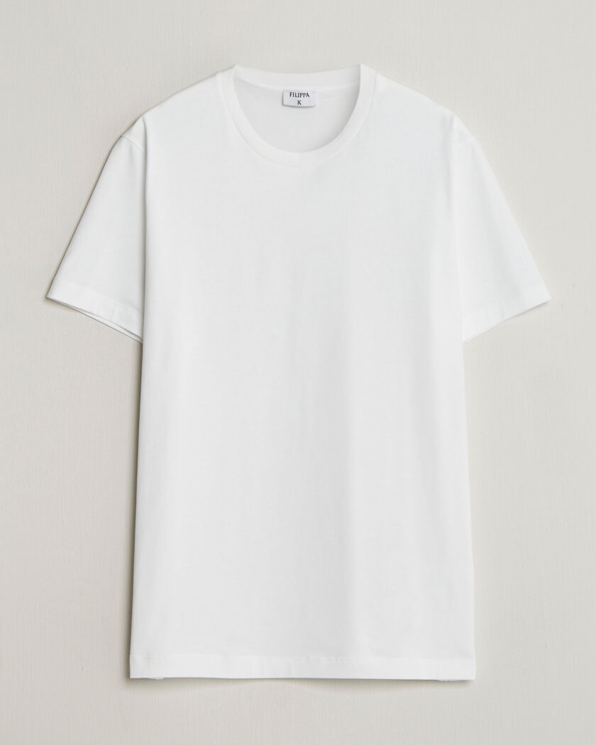Filippa K Filip Crew Neck T-Shirt White – Valkoinen