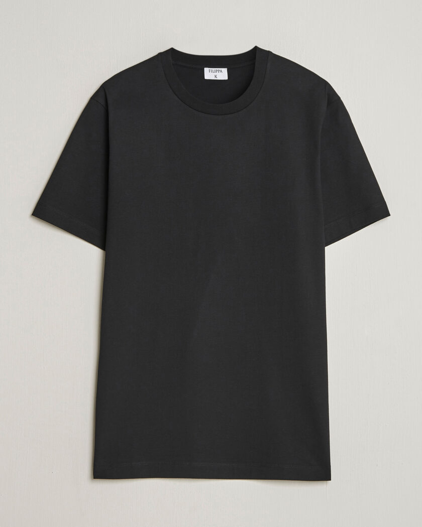 Filippa K Filip Crew Neck T-Shirt Black – Musta