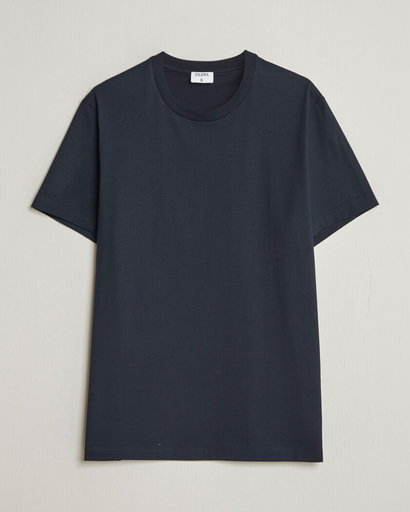 Filippa K Filip Crew Neck T-Shirt Navy – Sininen