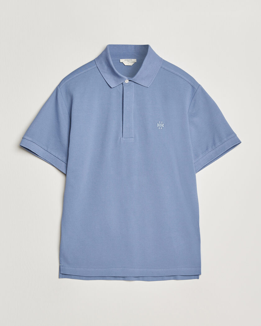 Jacob Cohën Cotton Polo Piquet Aviation – Sininen