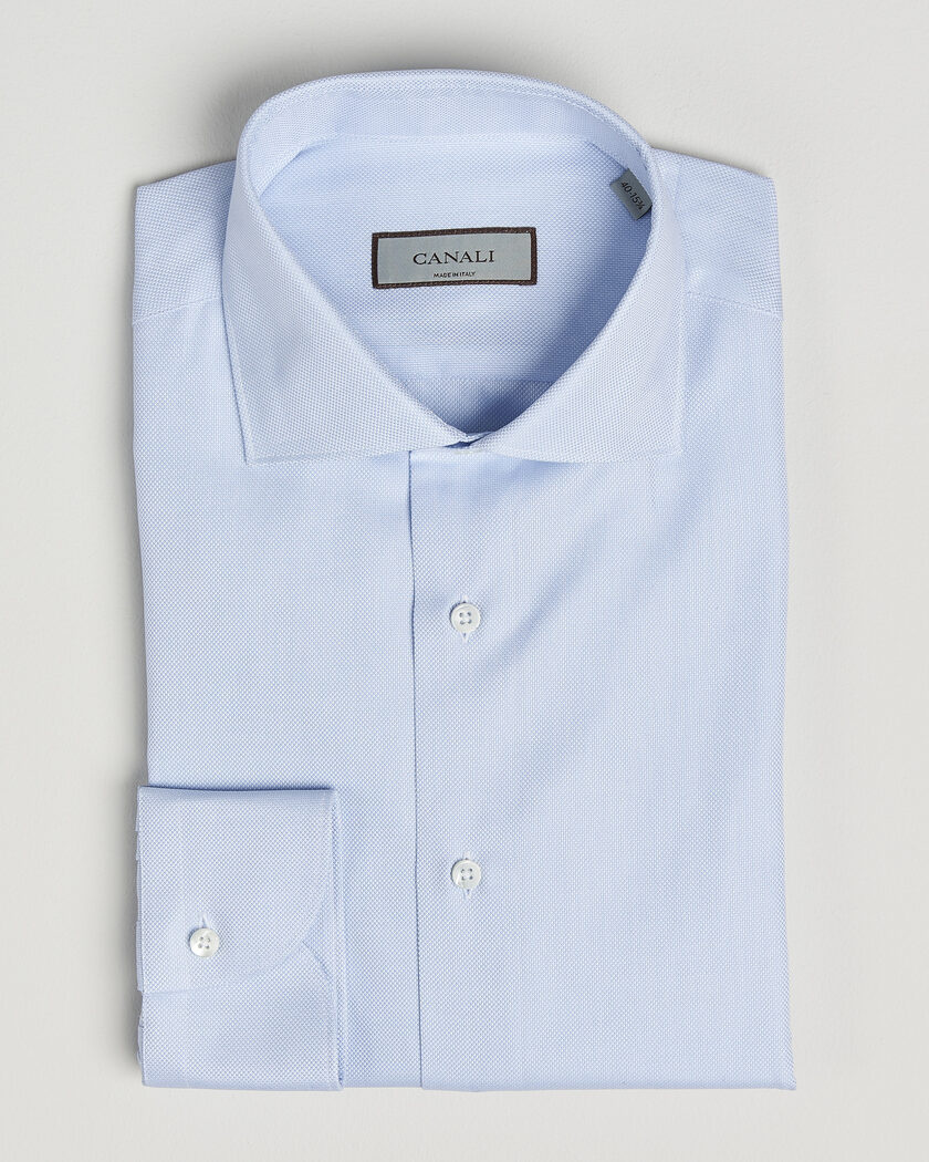 Canali Slim Fit Oxford Shirt Light Blue – Sininen
