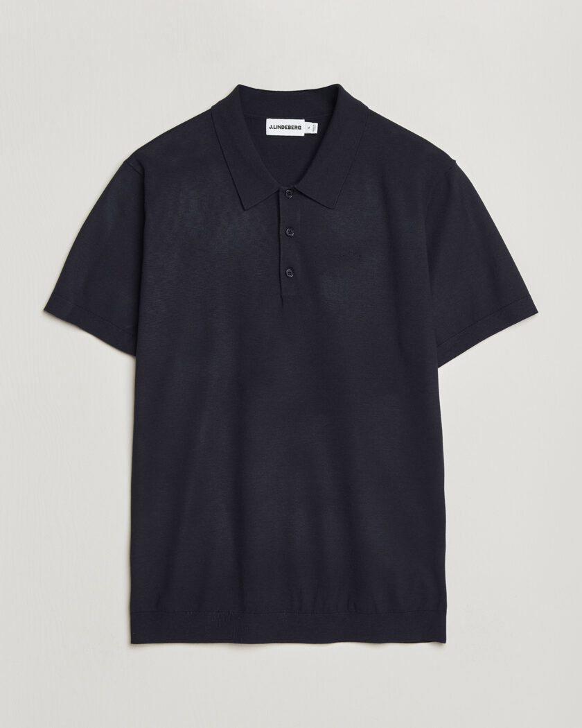 J.Lindeberg Ridge Knitted Polo JL Navy – Sininen