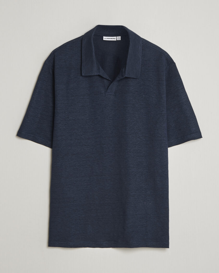 J.Lindeberg Roy Linen Polo JL Navy – Sininen