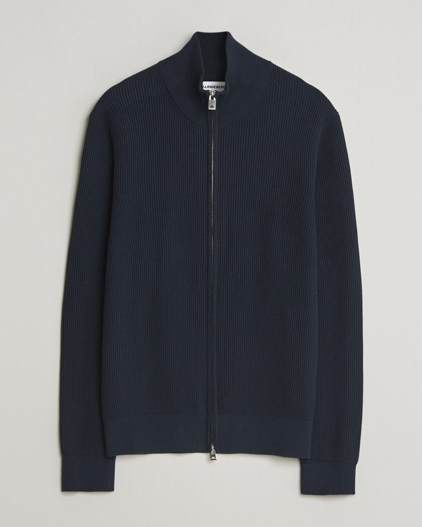 J.Lindeberg Alexis Full Zip Cardigan JL Navy – Sininen
