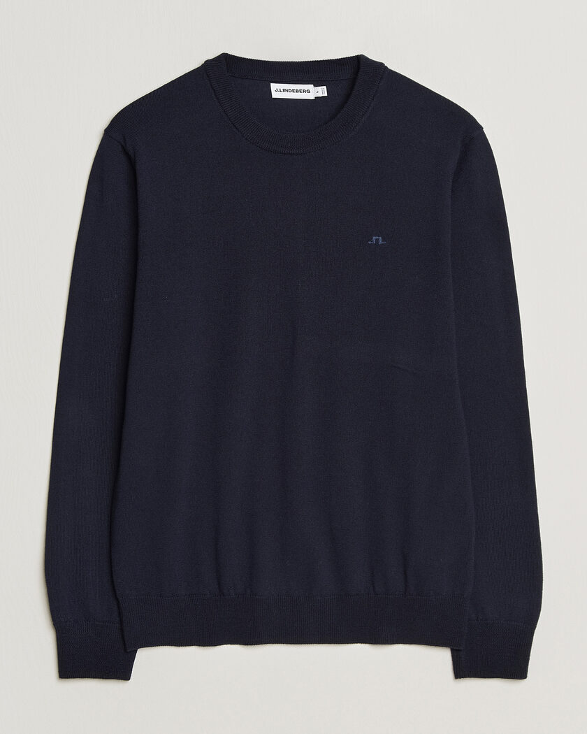 J.Lindeberg Keane Merino Crew Neck Pullover JL Navy – Sininen