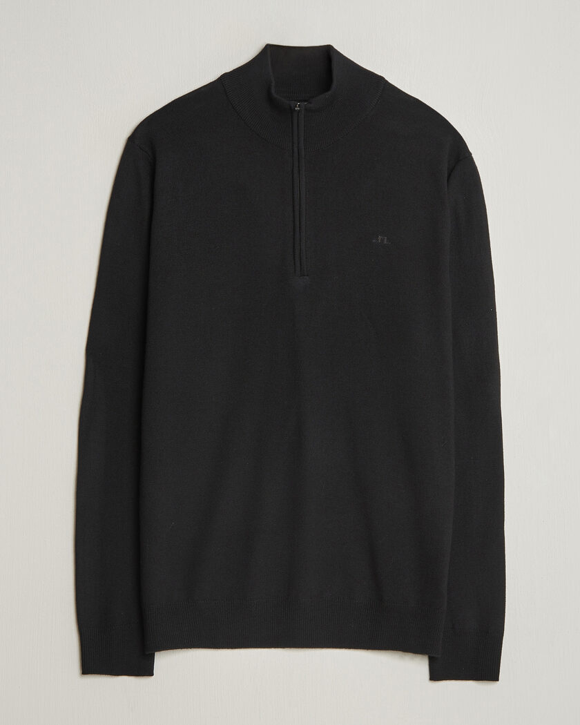 J.Lindeberg Kiyan Merino Half Zip Black – Musta