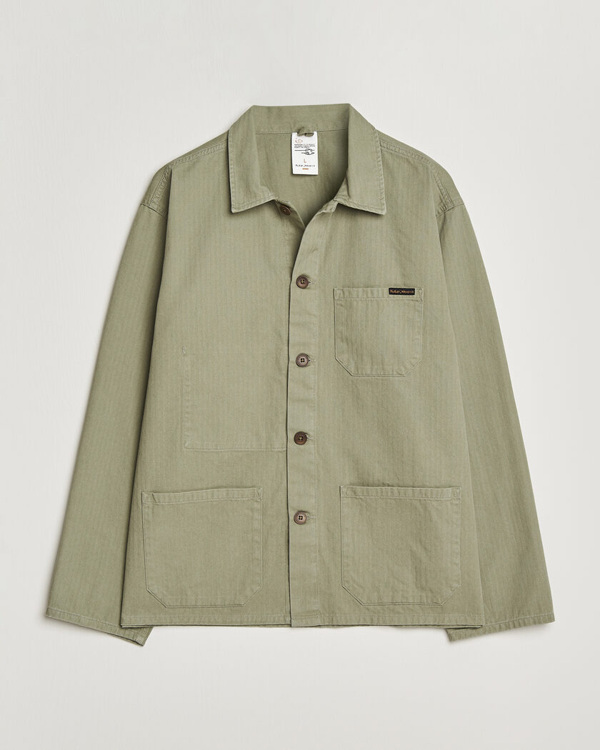 Nudie Jeans Buddy Chore Jacket Pale Green – Vihreä