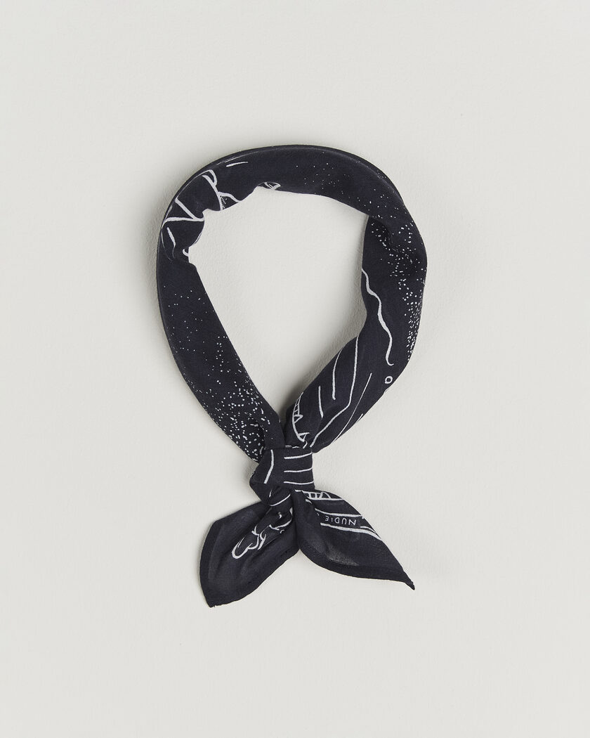 Nudie Jeans Ingrid Printed Bandana Blue – Sininen