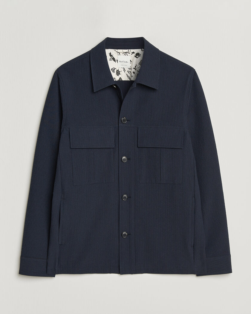 Paul Smith Cotton Overshirt Navy – Sininen