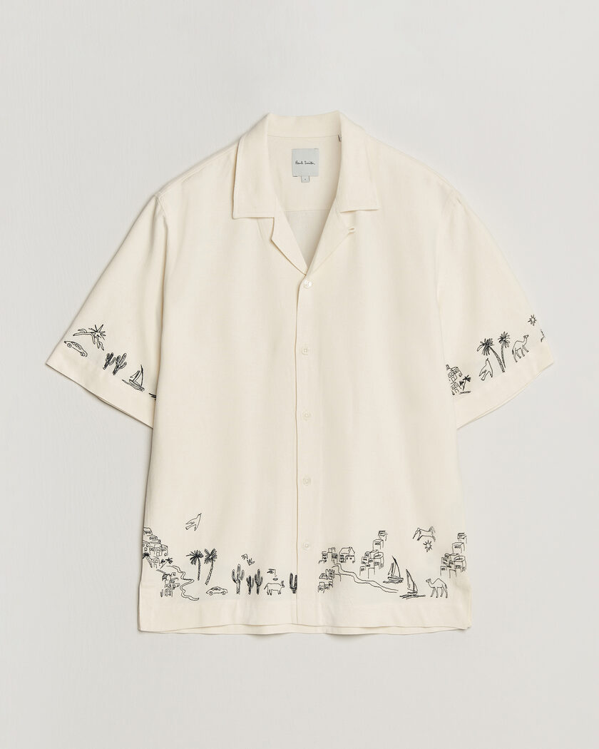 Paul Smith Embroidered Short Sleeve Shirt White – Valkoinen