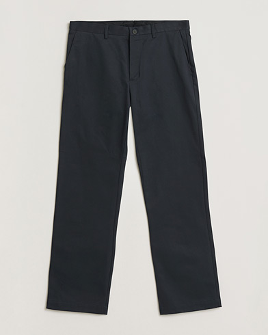 Sunspel Soft Cotton Drill Trousers Navy – Sininen