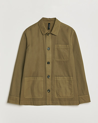Kiton Cotton Canvas Chore Jacket Military – Vihreä