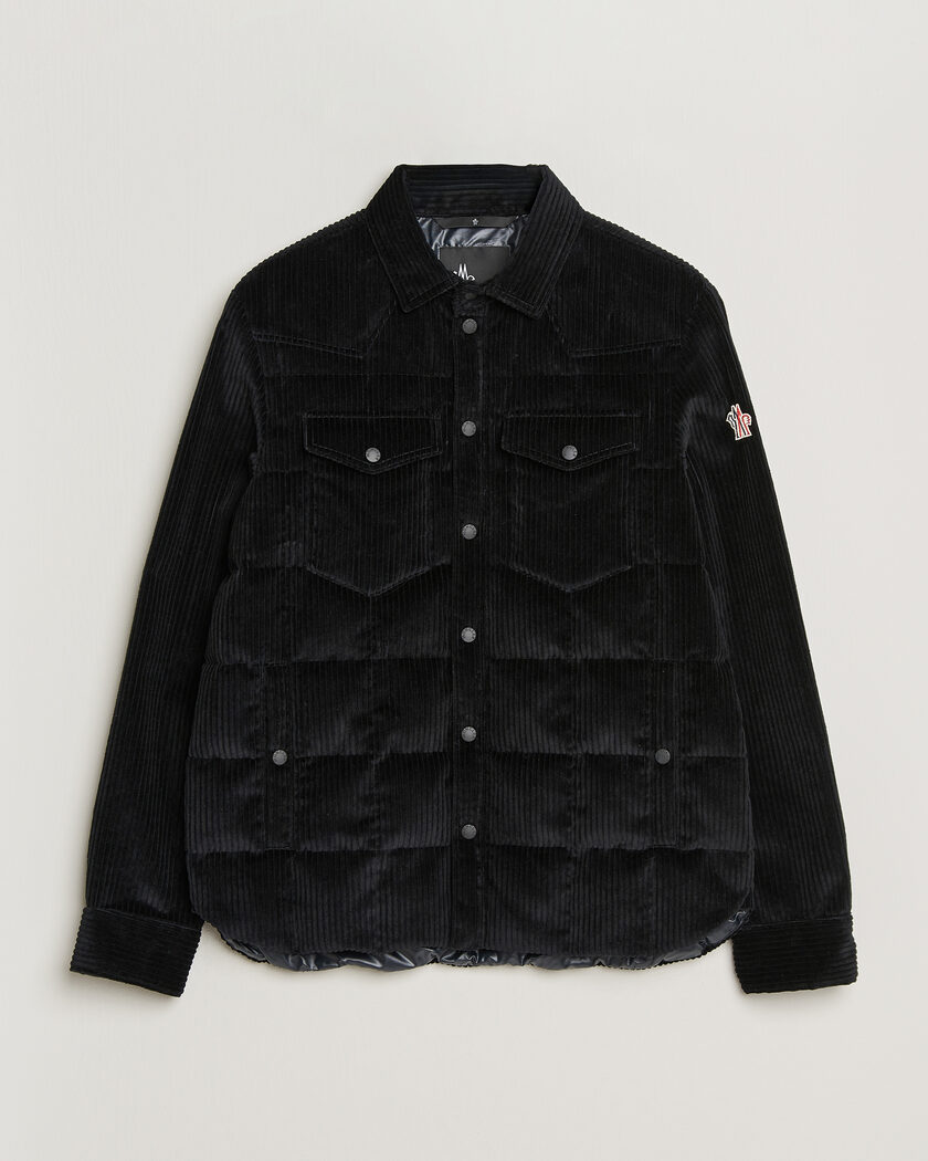 Moncler Grenoble Gelt Corduroy Shirt Jacket Black – Musta