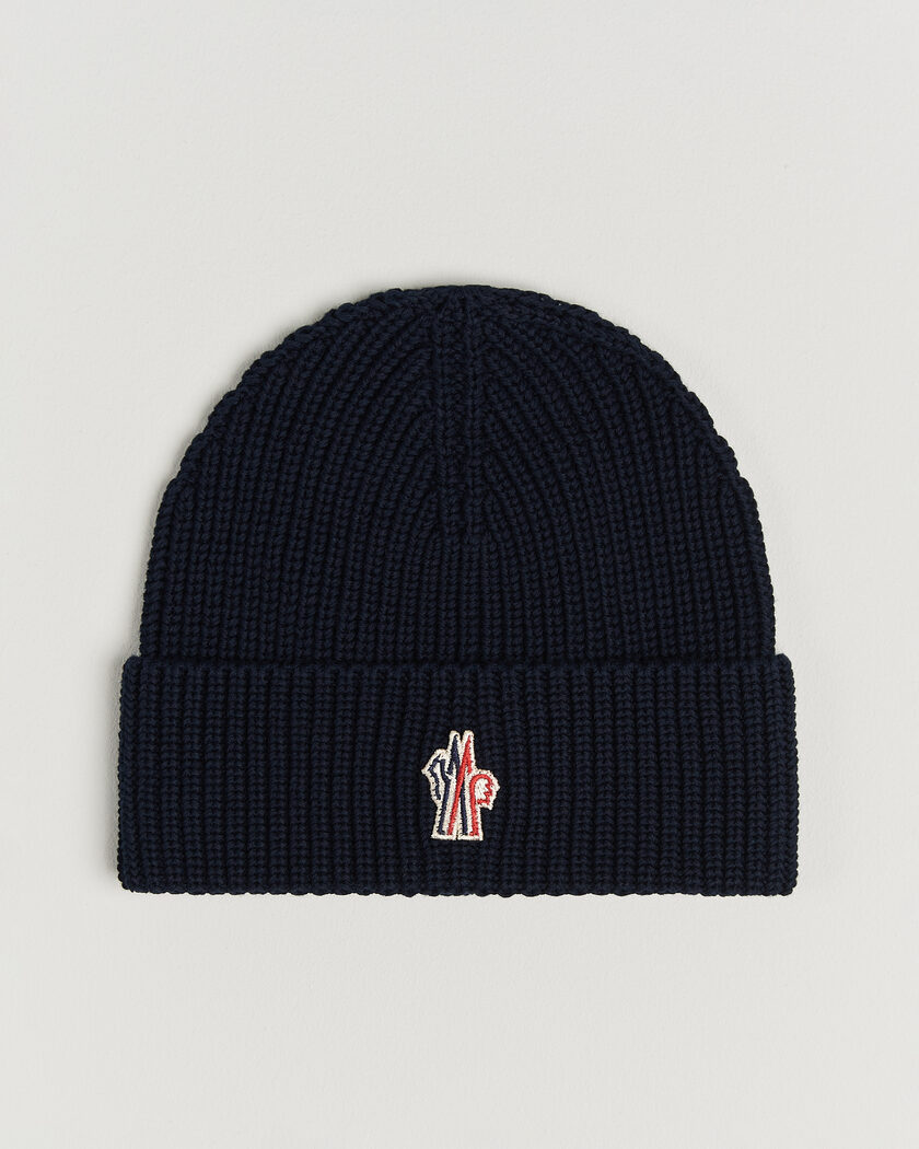 Moncler Grenoble Rib Beanie Navy – Sininen