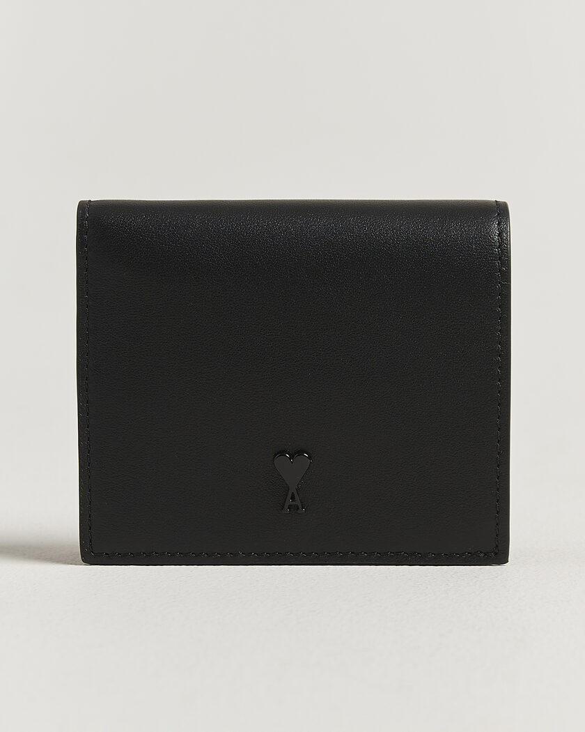 AMI Tonal Heart Logo Wallet Black – Musta
