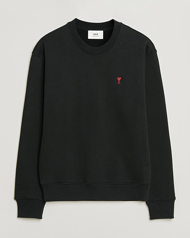AMI Heart Logo Sweatshirt Black – Musta