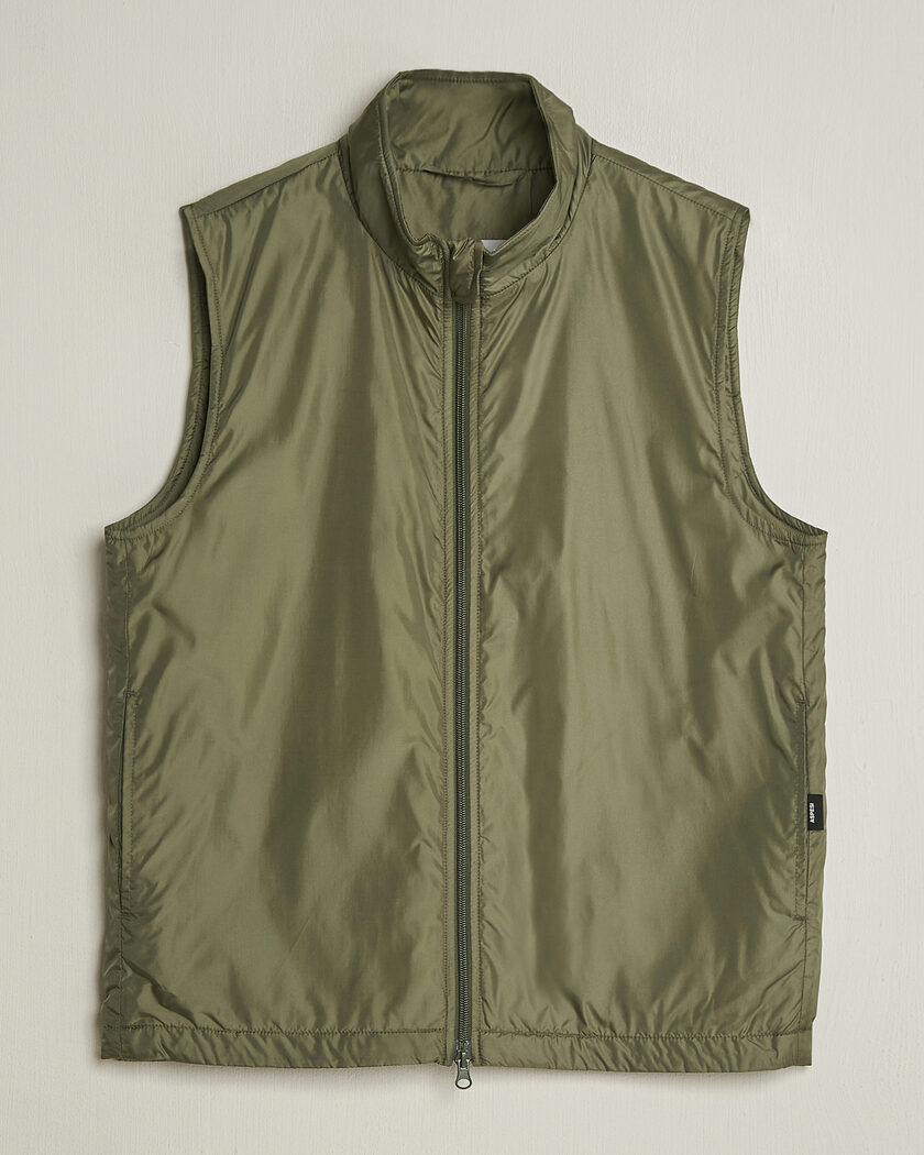 Aspesi Vernes Nylon Gilet Olive – Vihreä
