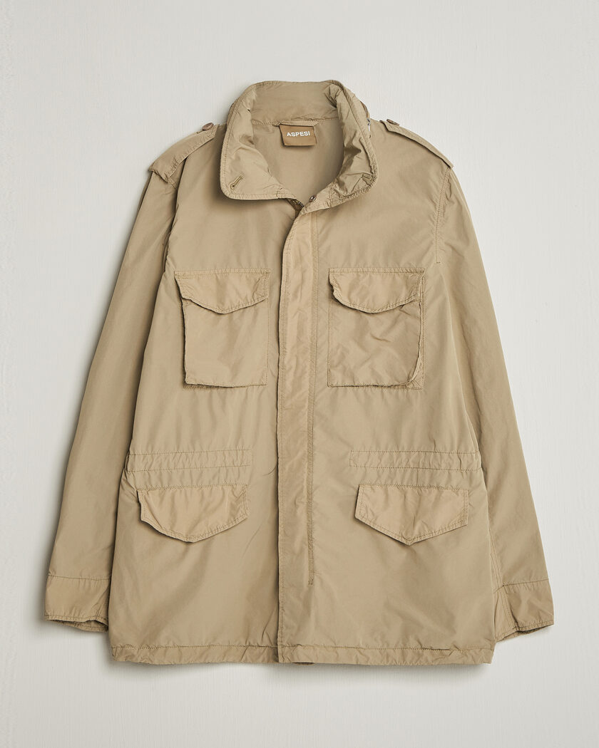 Aspesi Garment Dyed Field Jacket Sand – Beige