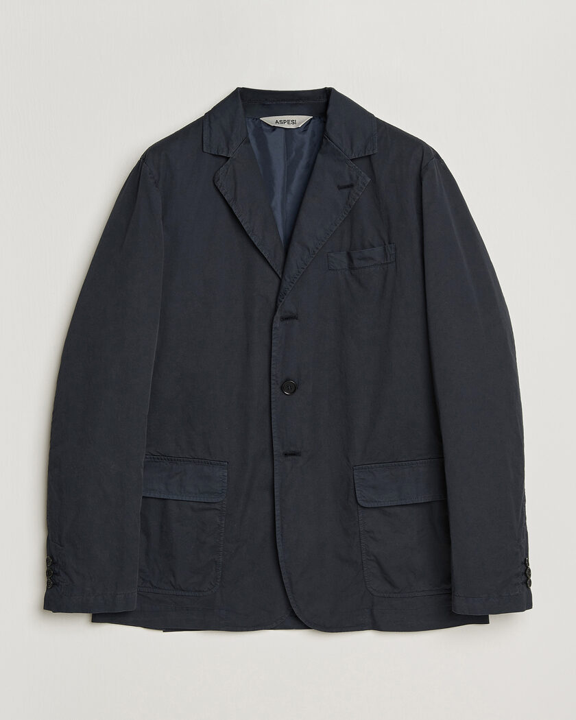 Aspesi Cotton Blazer Navy – Sininen