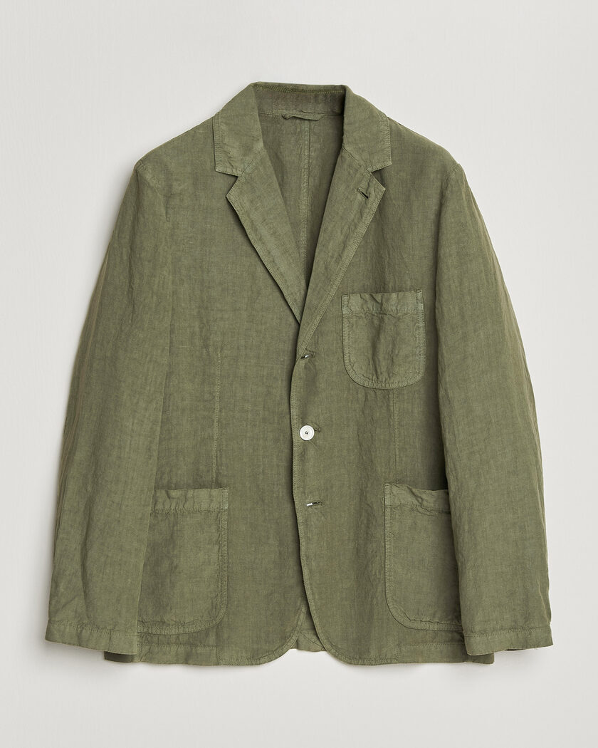 Aspesi Samuraki Linen Blazer Military – Vihreä
