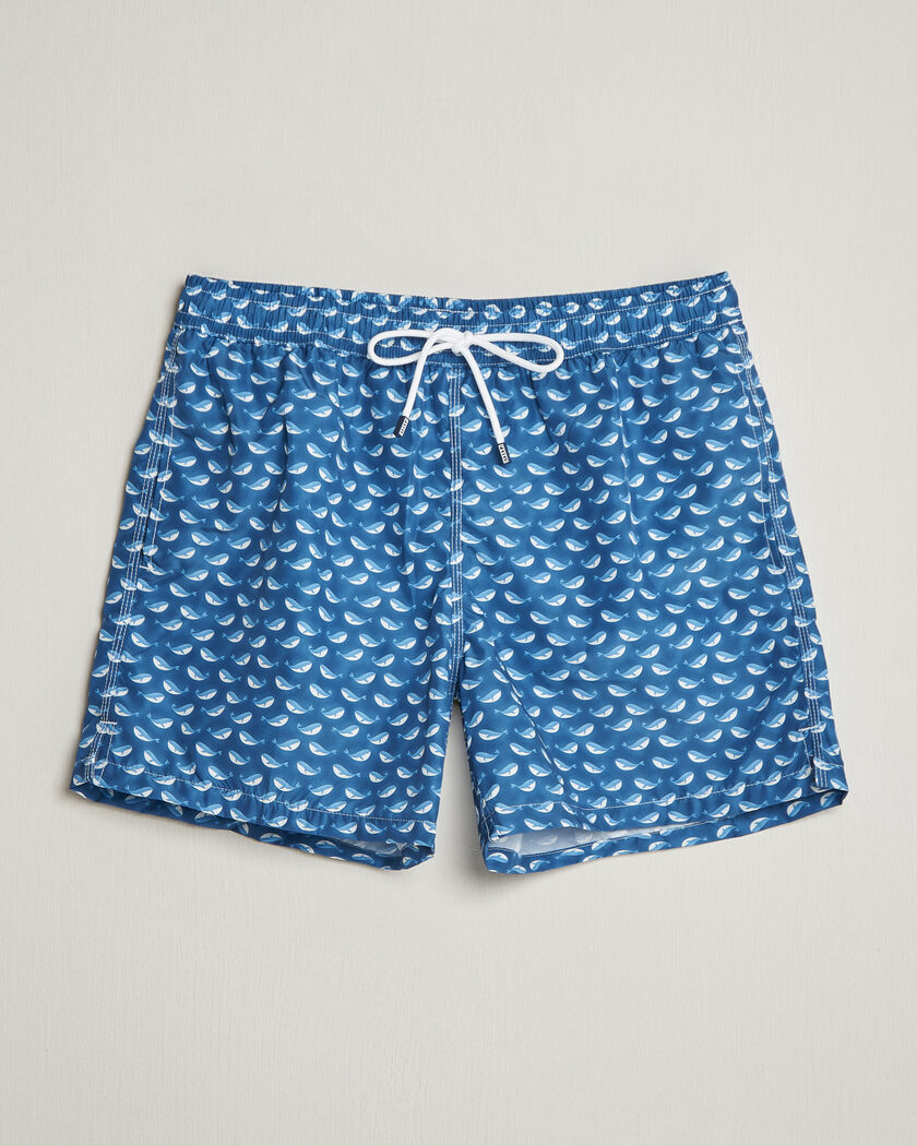 Fedeli Madeira Swim Trunk Blue Whales – Sininen