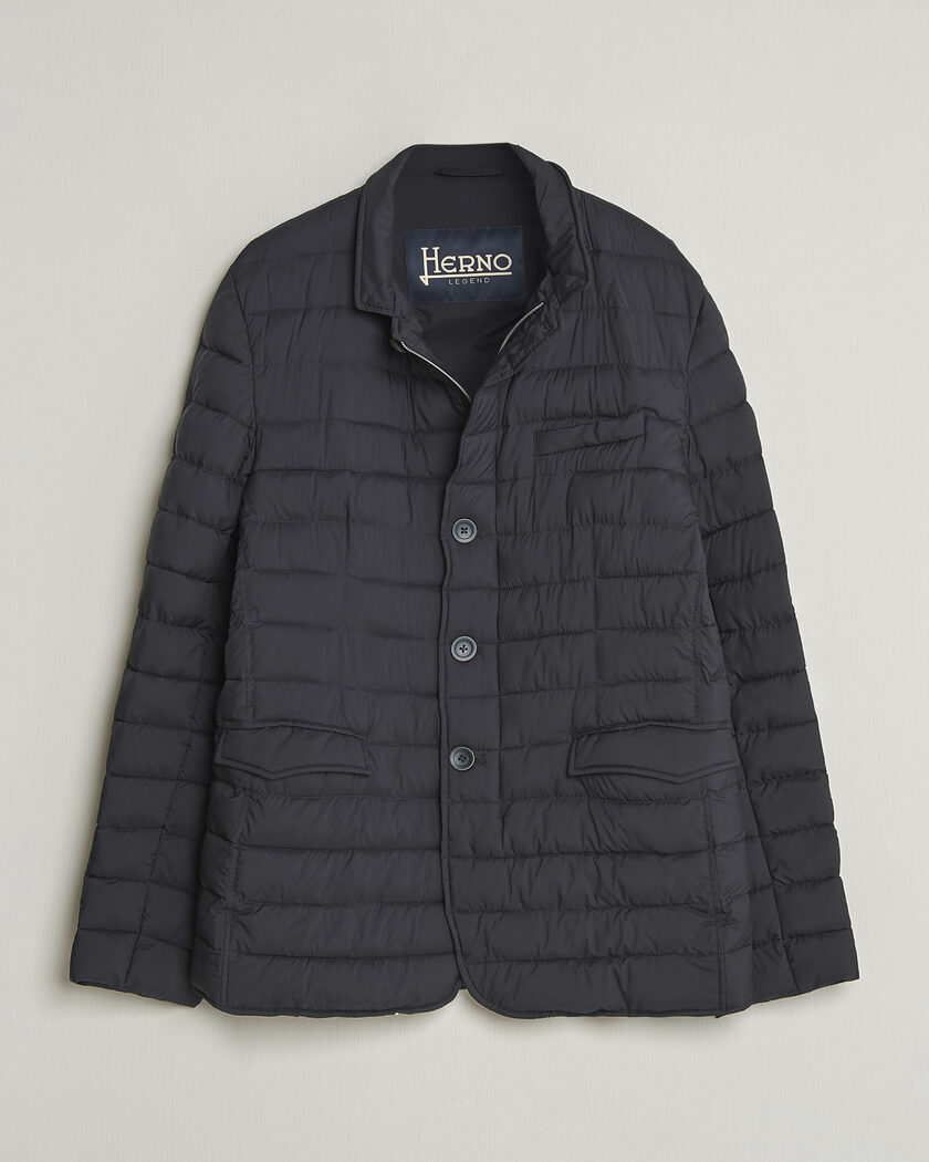 Herno Nuage Matt Nylon Blazer Navy – Sininen