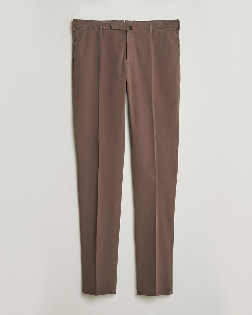 Incotex Slim Fit Comfort Chinos Dark Brown – Ruskea
