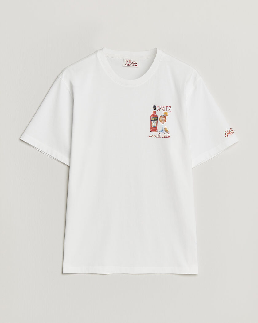 MC2 Saint Barth Printed Cotton T-Shirt Social Spritz – Valkoinen
