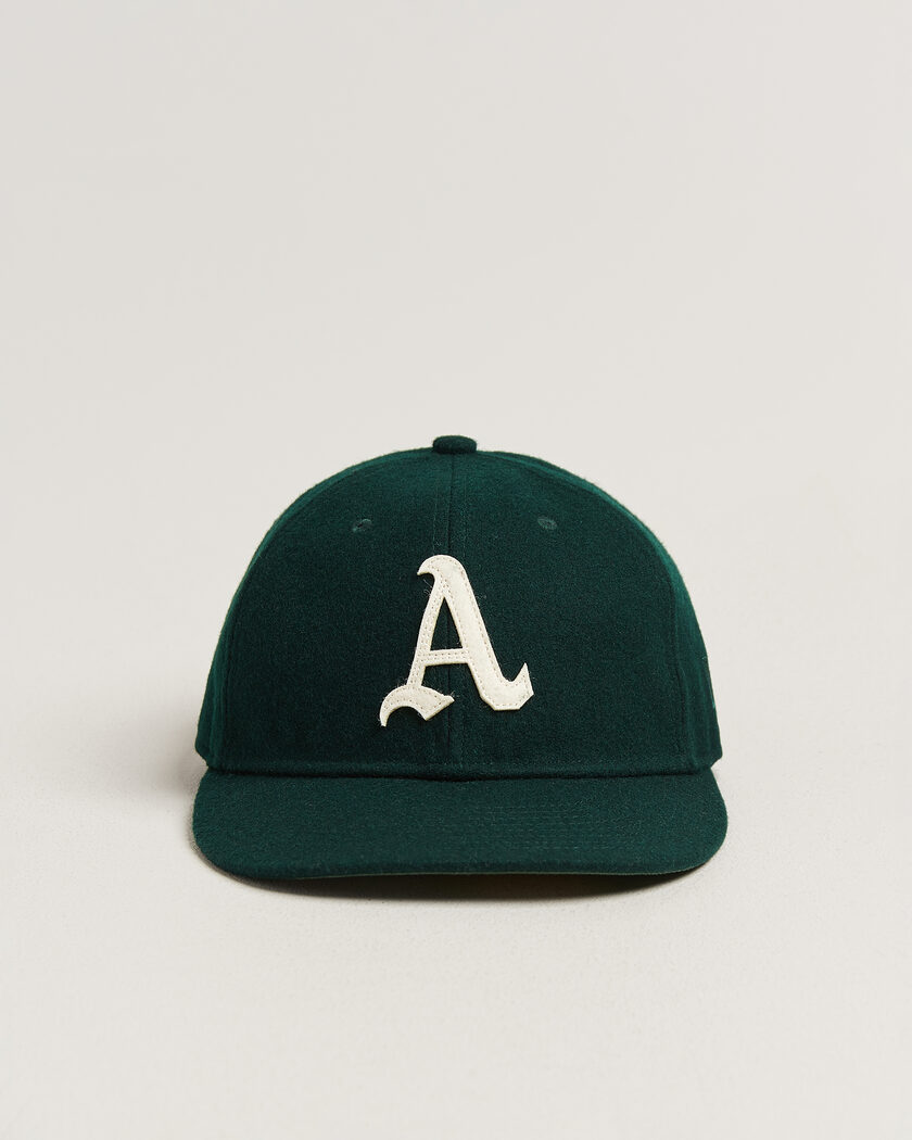 New Era Retro Crown 9Fifty Melton Wool Cap Oakland Athletics – Vihreä